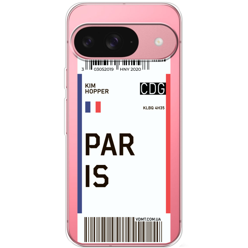 Прозорий чохол BoxFace Google Pixel 10 Ticket Paris