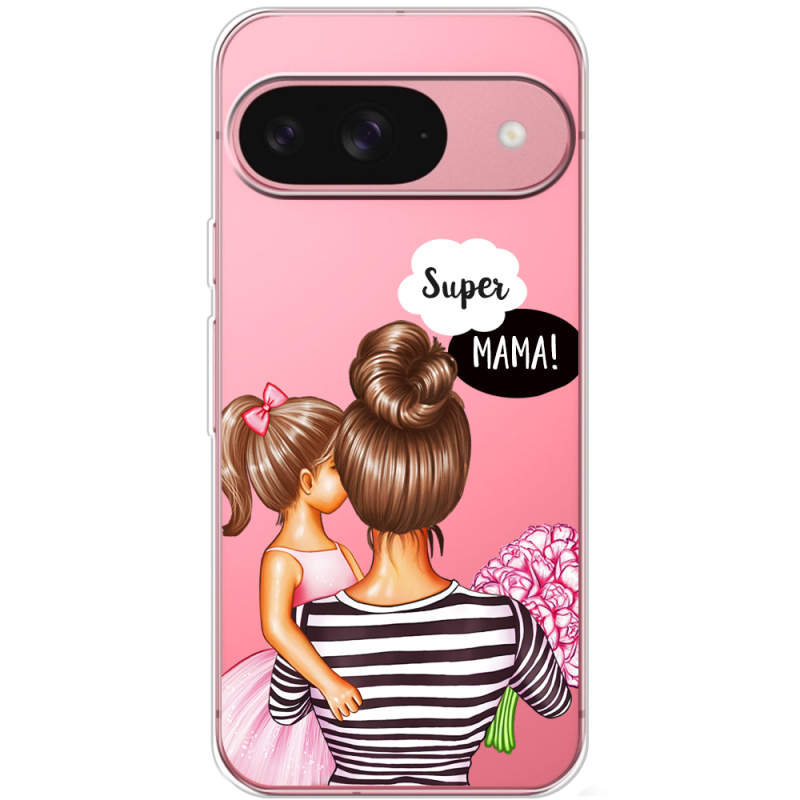 Прозорий чохол BoxFace Google Pixel 10 Super Mama and Daughter