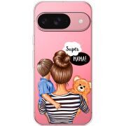 Прозорий чохол BoxFace Google Pixel 10 Super Mama and Son