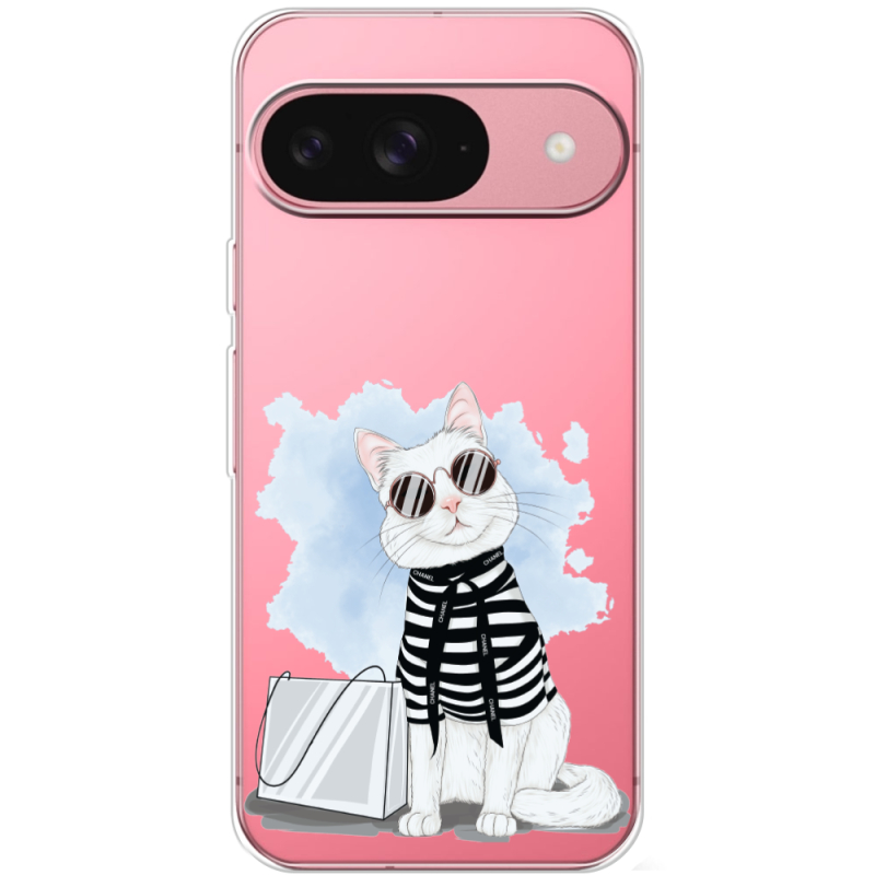 Прозорий чохол BoxFace Google Pixel 10 Cat Style