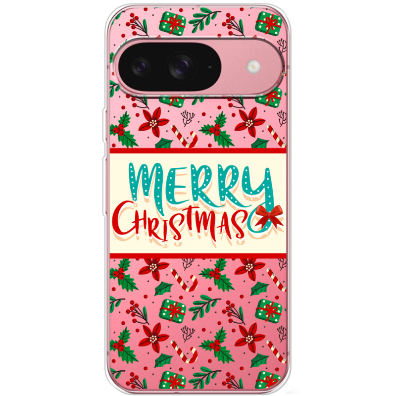 Прозорий чохол BoxFace Google Pixel 10 Vintage Christmas Pattern