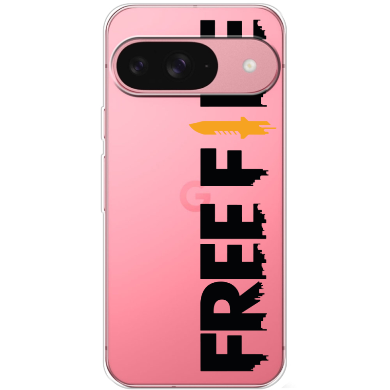 Прозорий чохол BoxFace Google Pixel 10 Free Fire Black Logo