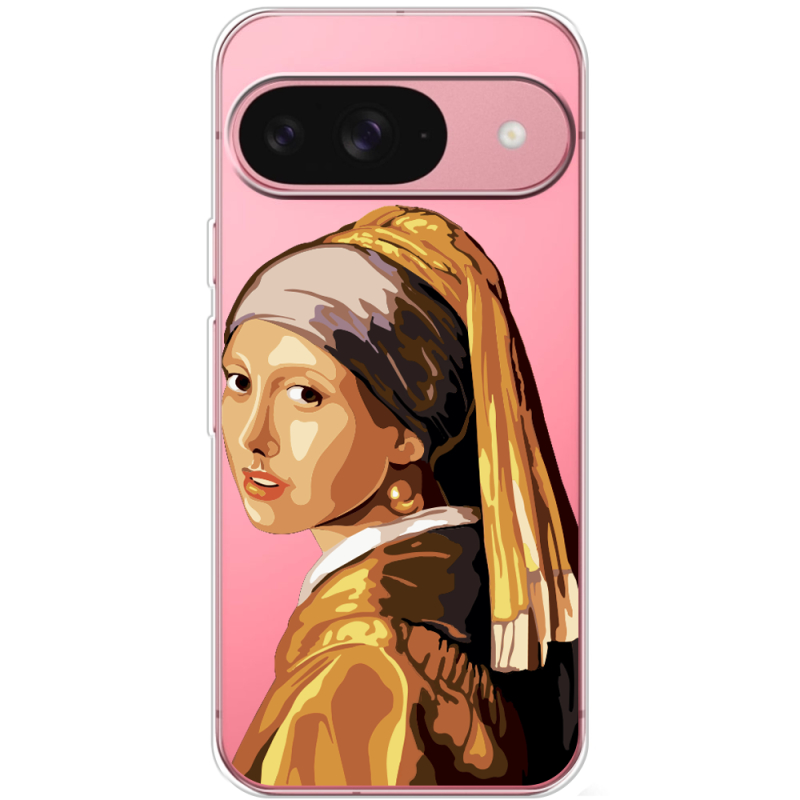 Прозорий чохол BoxFace Google Pixel 10 Девушка с жемчужной серёжкой