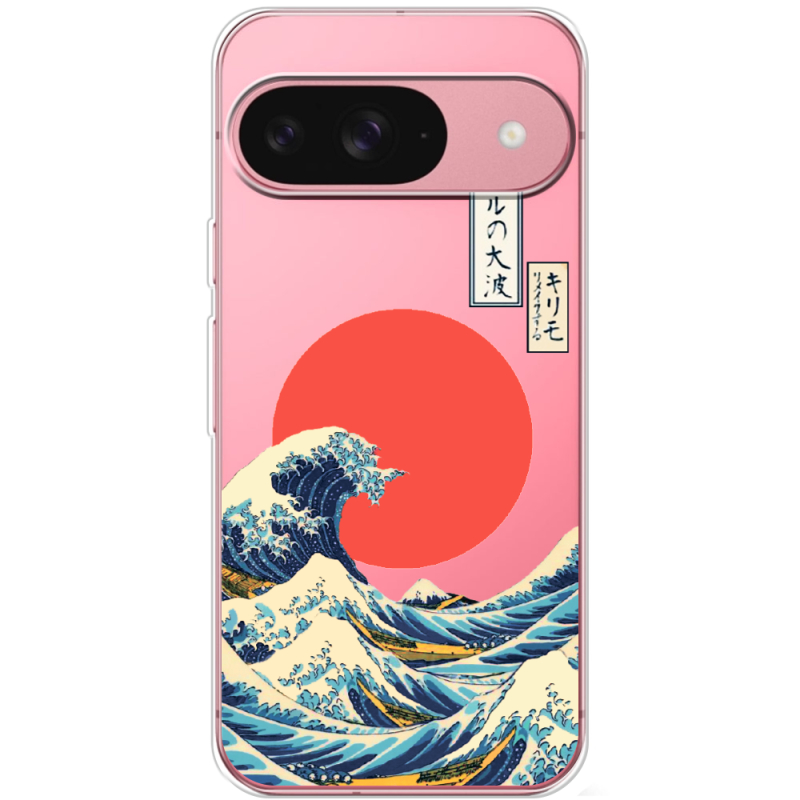 Прозорий чохол BoxFace Google Pixel 10 Большая волна в Канагаве