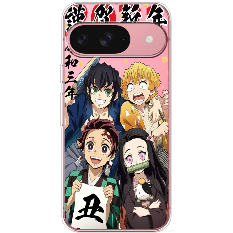 Прозорий чохол BoxFace Google Pixel 10 Незуко та друзі