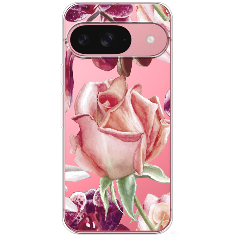 Прозорий чохол BoxFace Google Pixel 10 Rose