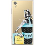 Прозрачный чехол Uprint Sony Xperia XA1 Plus G3412  City Girl