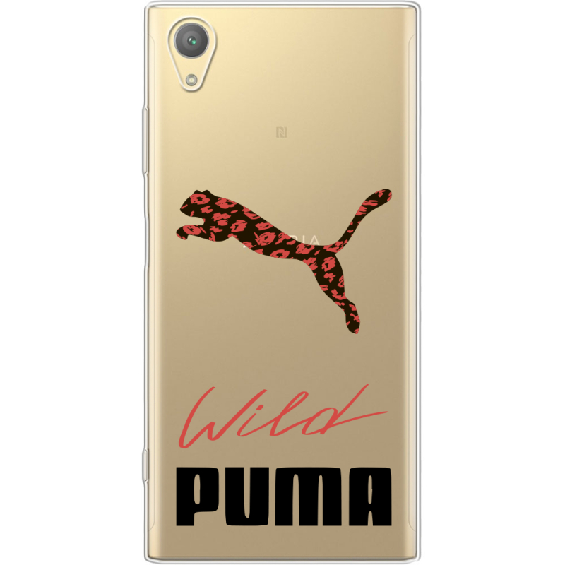 Прозрачный чехол Uprint Sony Xperia XA1 Plus G3412  Wild Cat