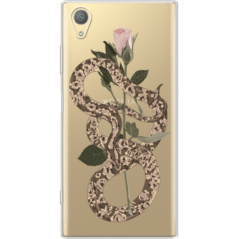 Прозрачный чехол Uprint Sony Xperia XA1 Plus G3412  Glamor Snake