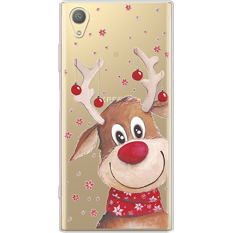 Прозрачный чехол Uprint Sony Xperia XA1 Plus G3412  Winter Deer