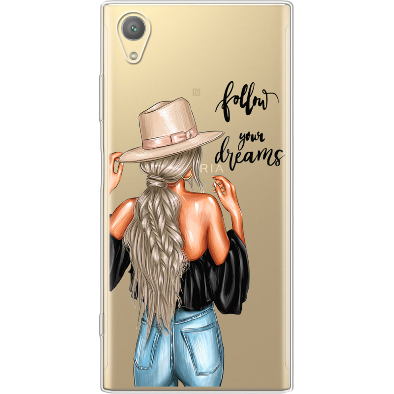 Прозрачный чехол Uprint Sony Xperia XA1 Plus G3412  Follow Your Dreams