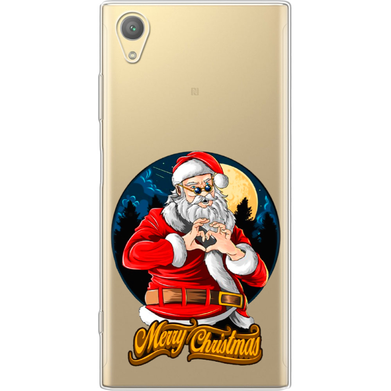 Прозрачный чехол Uprint Sony Xperia XA1 Plus G3412  Cool Santa