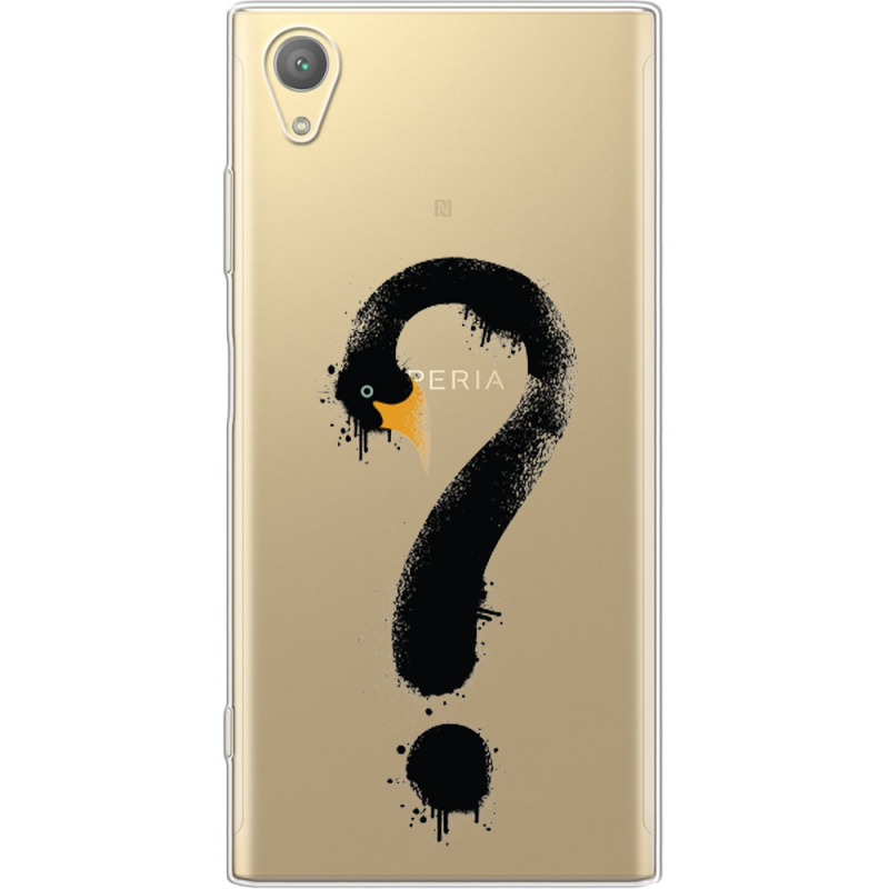 Прозрачный чехол Uprint Sony Xperia XA1 Plus G3412  Swan question