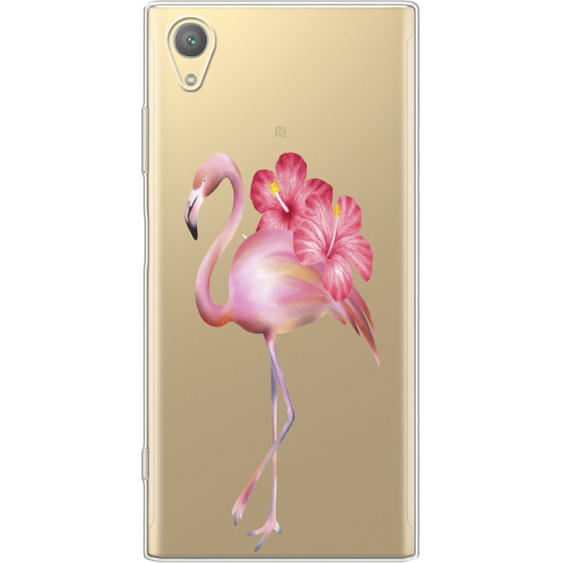 Прозрачный чехол Uprint Sony Xperia XA1 Plus G3412  Floral Flamingo