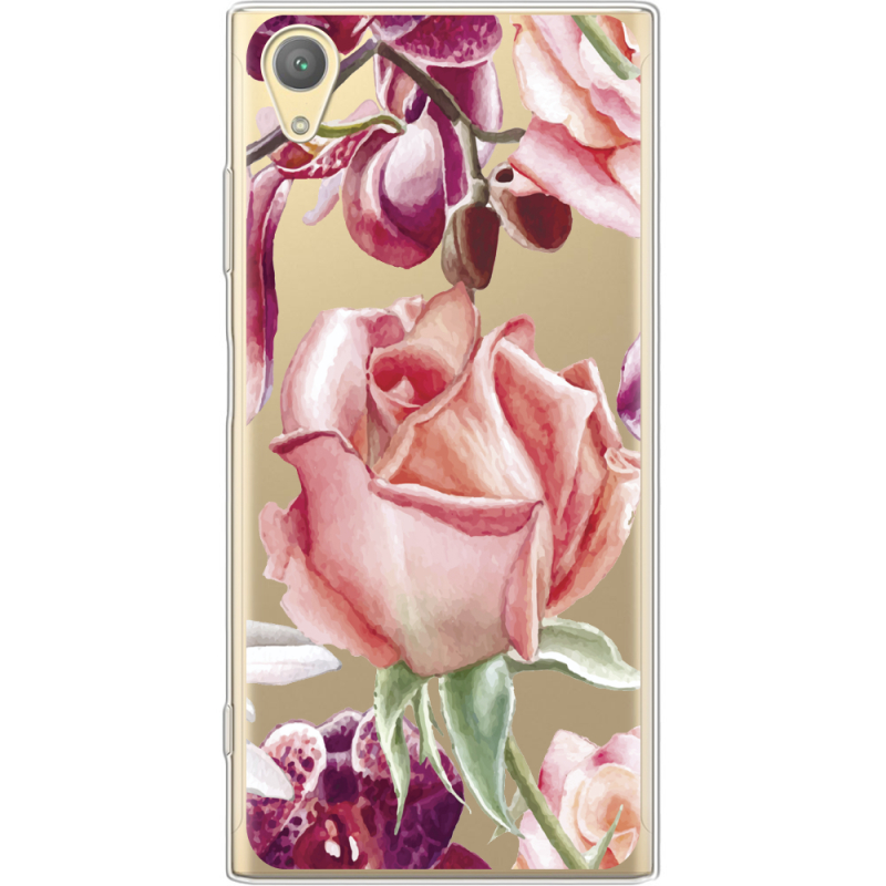 Прозрачный чехол Uprint Sony Xperia XA1 Plus G3412  Rose