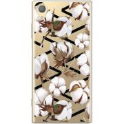 Прозрачный чехол Uprint Sony Xperia XA1 Plus G3412  Cotton flowers