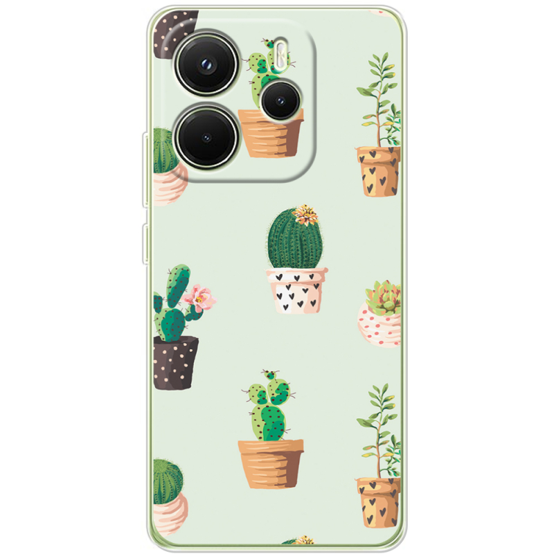 Чохол BoxFace Xiaomi Redmi Note 14 4G Global version L-green Cacti