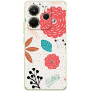 Чохол BoxFace Xiaomi Redmi Note 14 4G Global version Line Flowers