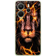 Чохол BoxFace Xiaomi Redmi Note 14 4G Global version Fire Lion