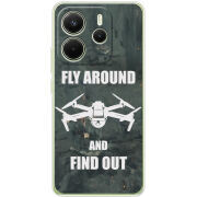 Чохол BoxFace Xiaomi Redmi Note 14 4G Global version Дрон Fly Around