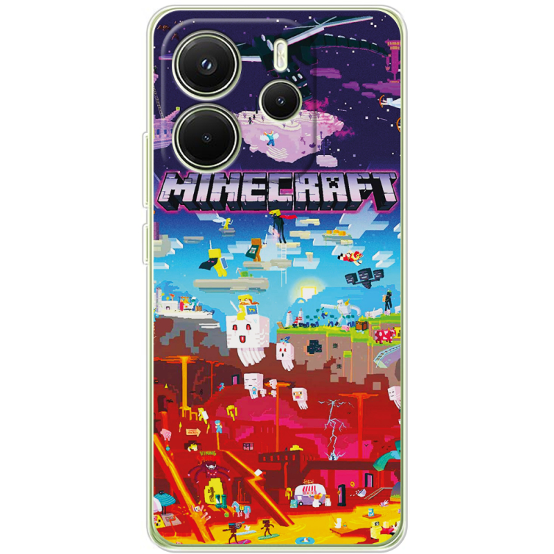 Чохол BoxFace Xiaomi Redmi Note 14 4G Global version Minecraft World Beyond