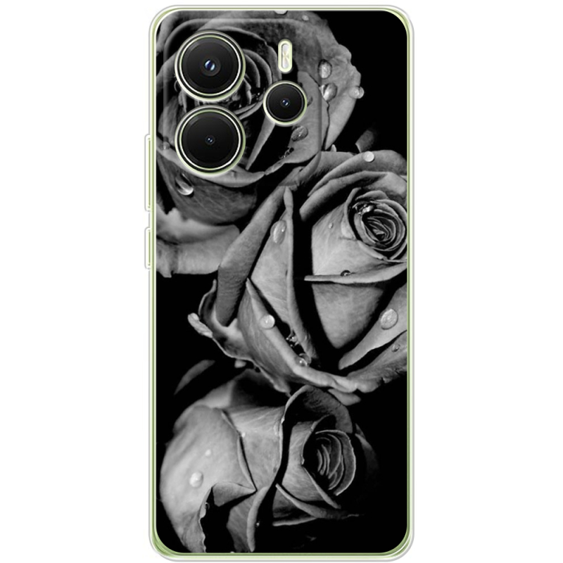 Чохол BoxFace Xiaomi Redmi Note 14 4G Global version Black and White Roses
