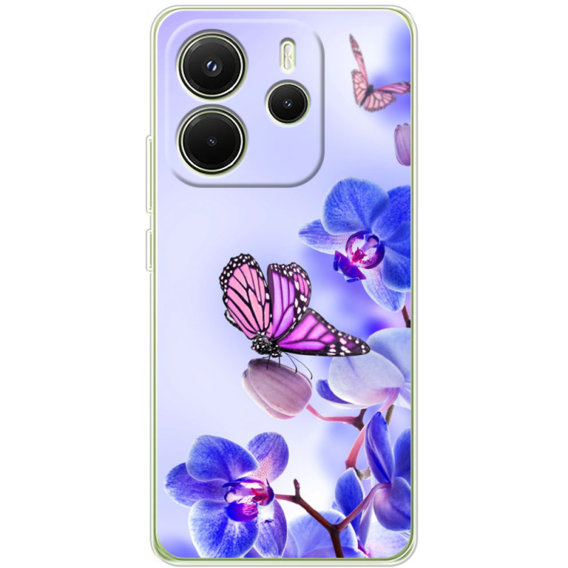 Чохол BoxFace Xiaomi Redmi Note 14 4G Global version Orchids and Butterflies