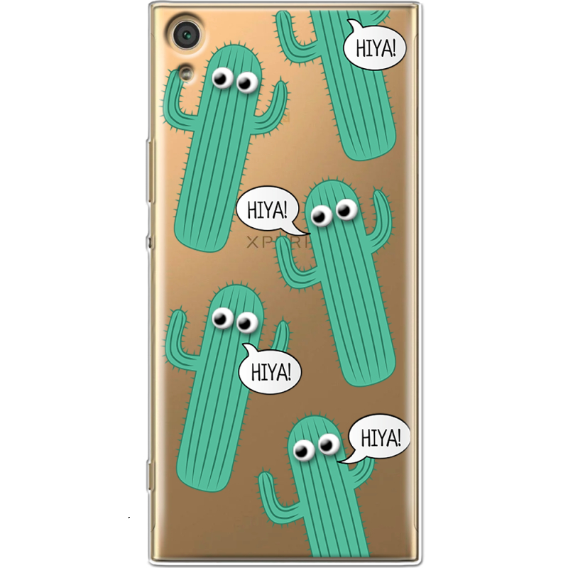 Прозрачный чехол Uprint Sony Xperia XA1 Ultra G3212  с 3D-глазками HIYA