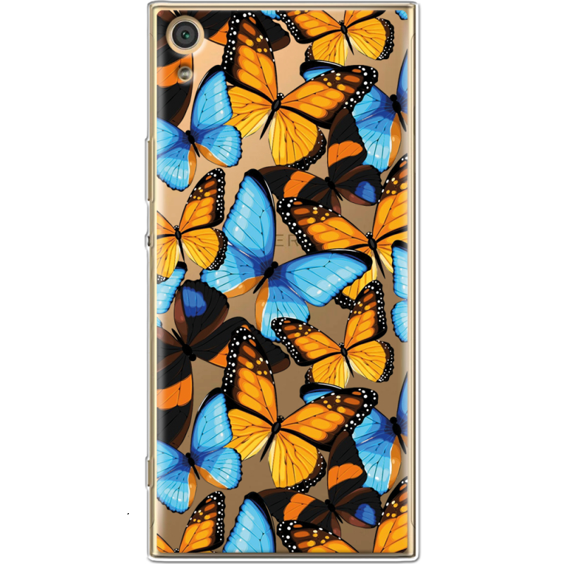 Прозрачный чехол Uprint Sony Xperia XA1 Ultra G3212  Butterfly Morpho