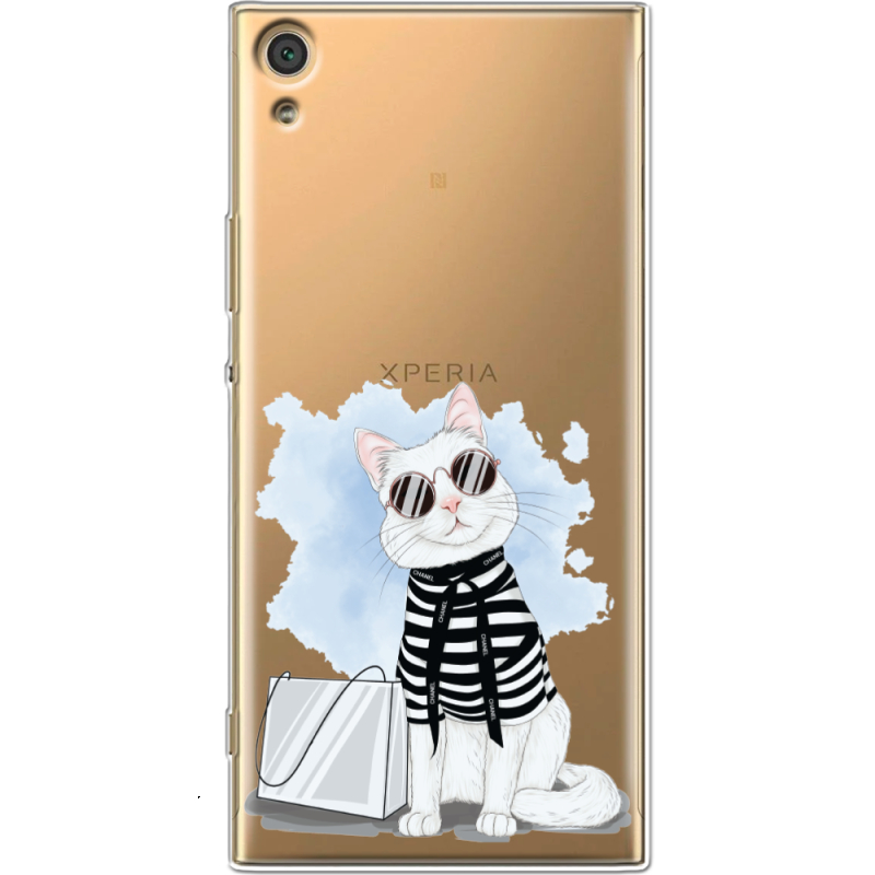 Прозрачный чехол Uprint Sony Xperia XA1 Ultra G3212  Cat Style
