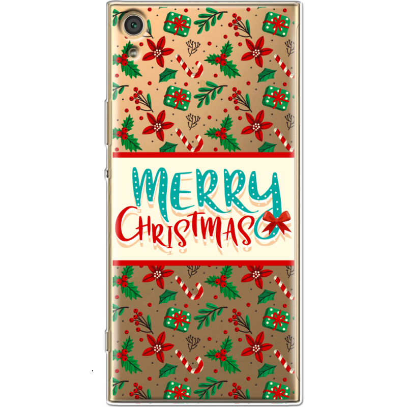 Прозрачный чехол Uprint Sony Xperia XA1 Ultra G3212  Vintage Christmas Pattern