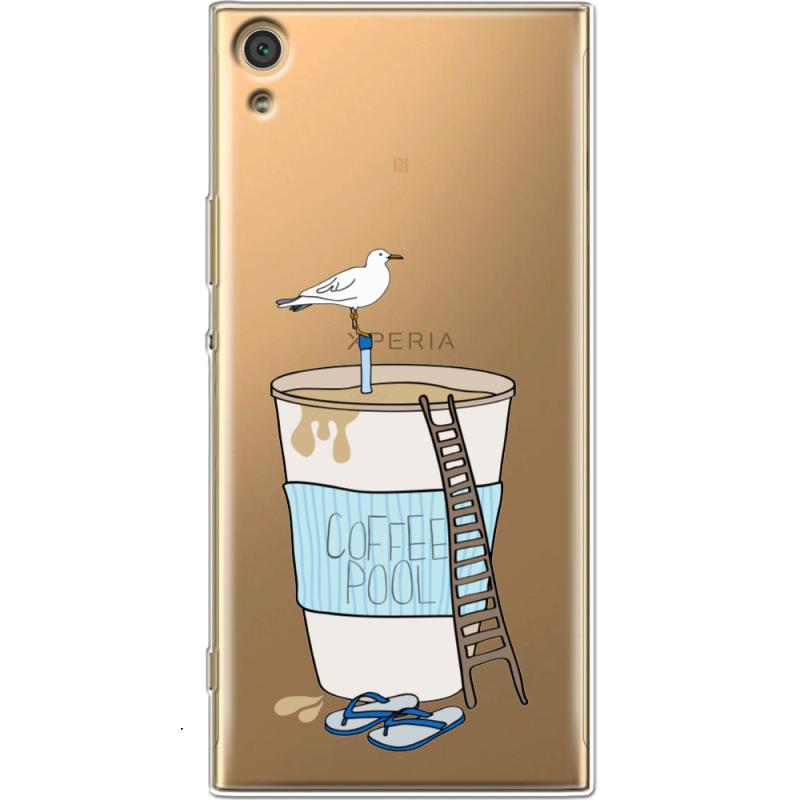 Прозрачный чехол Uprint Sony Xperia XA1 Ultra G3212  Segull in Cofee Pool