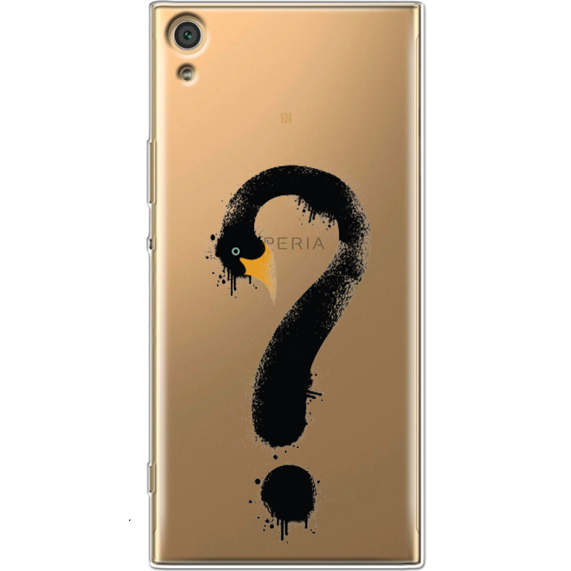 Прозрачный чехол Uprint Sony Xperia XA1 Ultra G3212  Swan question