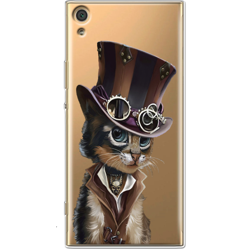 Прозрачный чехол Uprint Sony Xperia XA1 Ultra G3212  Steampunk Cat