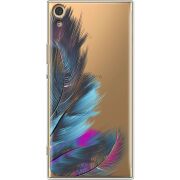 Прозрачный чехол Uprint Sony Xperia XA1 Ultra G3212  Feathers