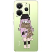 Прозорий чохол BoxFace Xiaomi Redmi Note 14 4G Global version Winter Morning Girl