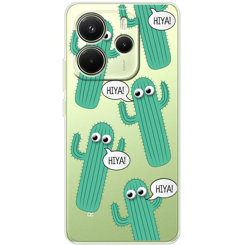 Прозорий чохол BoxFace Xiaomi Redmi Note 14 4G Global version с 3D-глазками HIYA