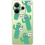 Прозорий чохол BoxFace Xiaomi Redmi Note 14 4G Global version с 3D-глазками HIYA