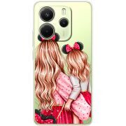 Прозорий чохол BoxFace Xiaomi Redmi Note 14 4G Global version Mouse Girls