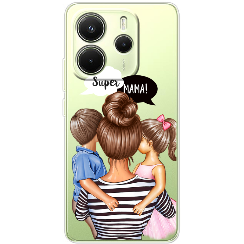 Прозорий чохол BoxFace Xiaomi Redmi Note 14 4G Global version Super Mama