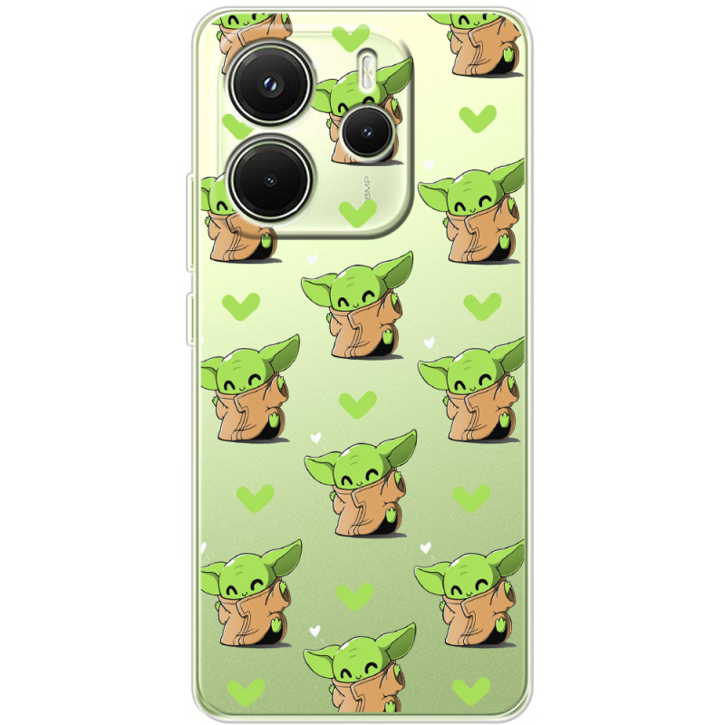 Прозорий чохол BoxFace Xiaomi Redmi Note 14 4G Global version Pattern Baby Yoda