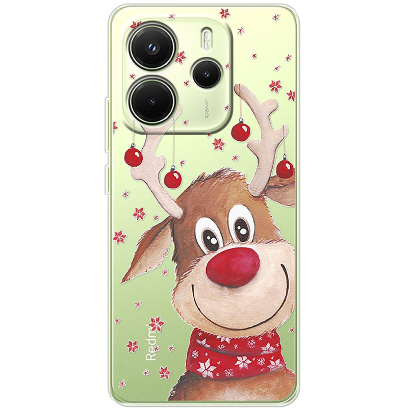 Прозорий чохол BoxFace Xiaomi Redmi Note 14 4G Global version Winter Deer