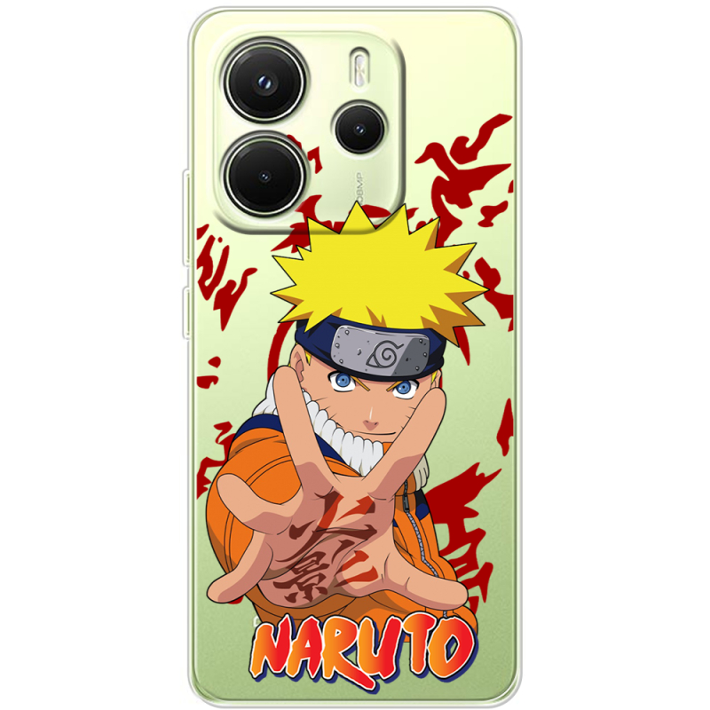 Прозорий чохол BoxFace Xiaomi Redmi Note 14 4G Global version Naruto