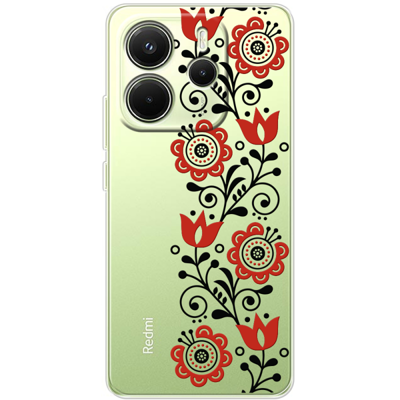 Прозорий чохол BoxFace Xiaomi Redmi Note 14 4G Global version Ethno Ornament