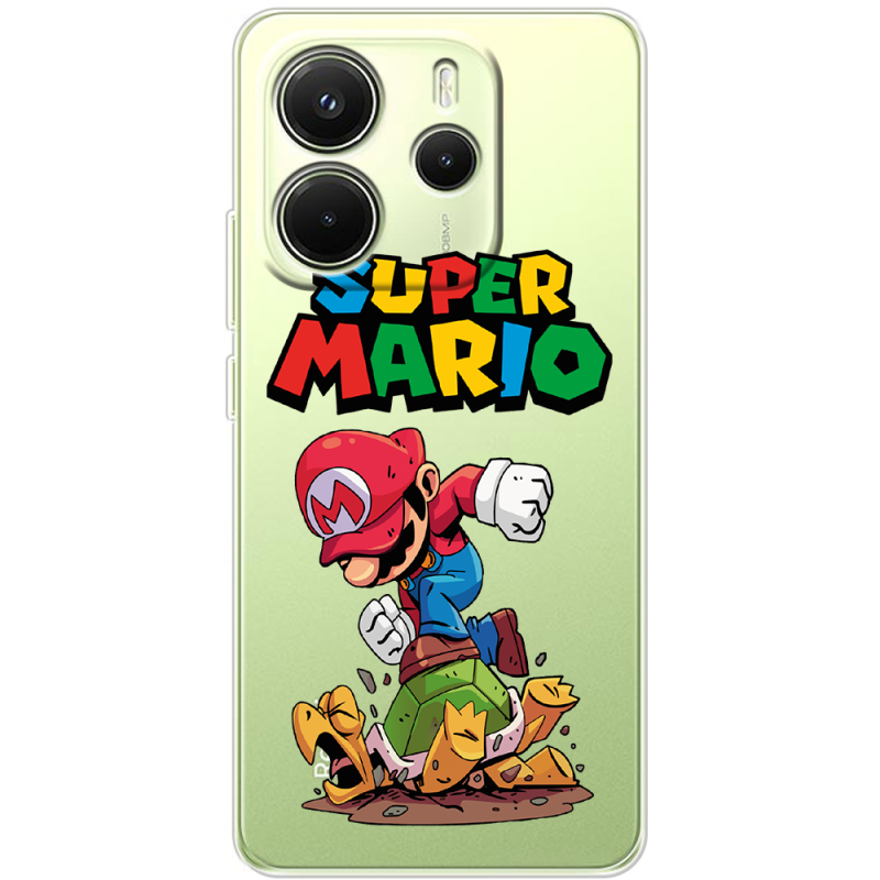 Прозорий чохол BoxFace Xiaomi Redmi Note 14 4G Global version Super Mario
