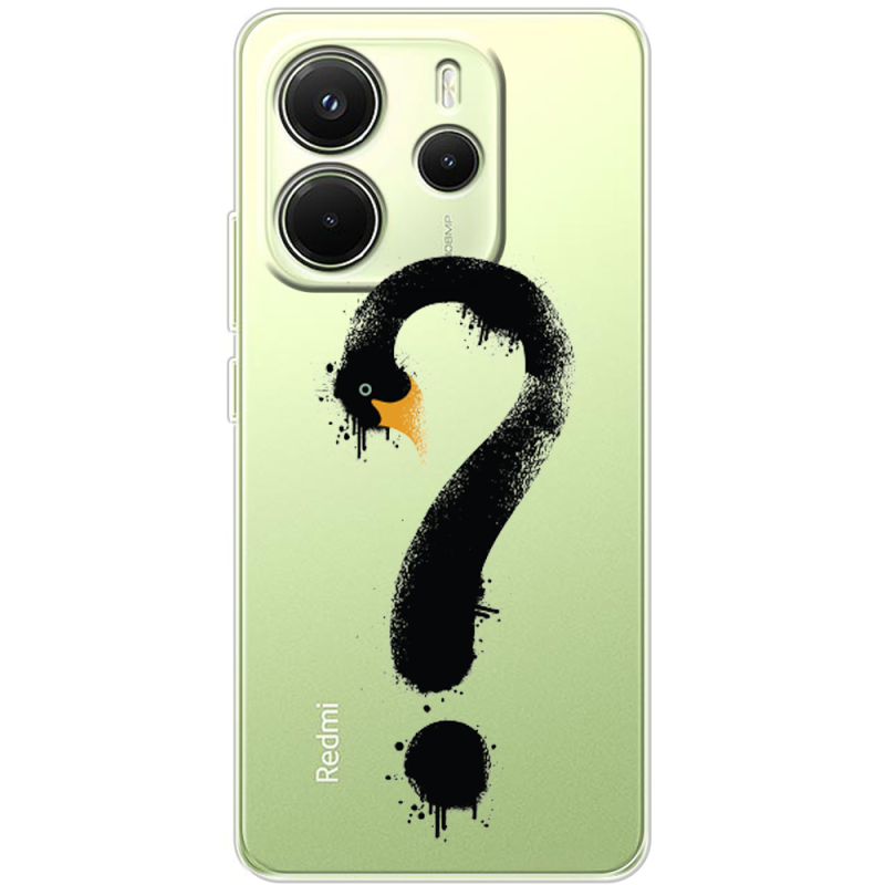 Прозорий чохол BoxFace Xiaomi Redmi Note 14 4G Global version Swan question