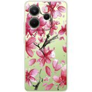 Прозорий чохол BoxFace Xiaomi Redmi Note 14 4G Global version Pink Magnolia