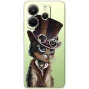 Прозорий чохол BoxFace Xiaomi Redmi Note 14 4G Global version Steampunk Cat
