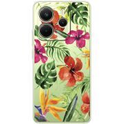 Прозорий чохол BoxFace Xiaomi Redmi Note 14 4G Global version Tropical Flowers