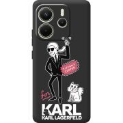 Чорний чохол BoxFace Xiaomi Redmi Note 14 4G Global version For Karl